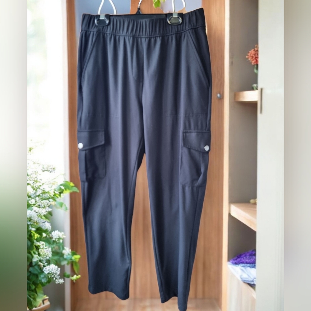 Rachel Zoe Ladies Black Activewear Cargo Pants